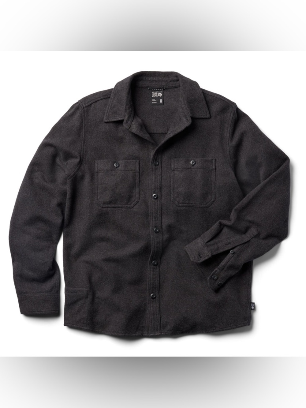 MOUNTAIN HARDWEAR Men’s Size Large PLUSHER Graphite Long Sleeve Shirt